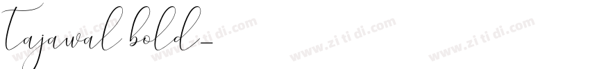 tajawal bold字体转换